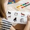 Small Stencils for Painting on Wood Reusable, 3 Inch Reusable Stencil for Craft Ornament Paint Template Stencils for Wall Card Rock Wood Signs Coasters Canvas Home Decor (Horse)